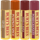 Burts Bees 100% Natural Moisturizing Lip Balm, Winter Variety Pack, Chai Tea, Pumpkin Spice, Vanilla Maple, Pomegranate, 4 Tubes of Lip Balm, 0.15 Ounce (Pack of 4) Burts Bees