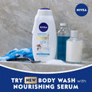NIVEA Coconut and Almond Milk Body Wash with Nourishing Serum, 20 Fl Oz Bottle NIVEA