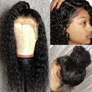 Subella 13x4inch Lace Front Wigs Human Hair Pre Plucked Hairline 150% Density Glueless Brazilian Curly Human Hair Wigs with Baby Hair for Black Women (22inch) Subella