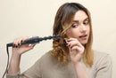 5 in 1 Curling Iron Wand Set, Ohuhu Upgrade Curling Wand 5Pcs 0.35 to 1.25 Inch Interchangeable Ceramic Barrel Heat Protective Glove, Dual Voltage Hair Curler, Black, Valentine's Day Gift Ohuhu
