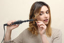 5 in 1 Curling Iron Wand Set, Ohuhu Upgrade Curling Wand 5Pcs 0.35 to 1.25 Inch Interchangeable Ceramic Barrel Heat Protective Glove, Dual Voltage Hair Curler, Black, Valentine's Day Gift Ohuhu