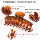 DAYAMY Big Plastic Hair Claw Clips For Thick Hair, 4.3 Inch Claw Hair Clips for Women and Girls Strong Hold on Shower and Banquet (Banana Hair Claw Clips) DAYAMY