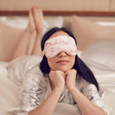 Slip Silk Sleep Mask, Pink Marble (One Size) - 100% Pure Mulberry 22 Momme Silk - Comfortable Sleeping Mask with Elastic Band + Pure Silk Filler and Internal Liner SLIP Store
