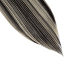 Clip In On Hair Extension Full Head 8pcs 18Clips 26" Straight Natural Black Mix Bleach Blonde Synthetic Heat Resistant Hairpieces Invisible Hairpiece (26" Straight, Natural Black Mix Bleach Blonde) S-noilite