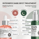 AM/PM Dark Spot Corrector Treatment - Overnight Kojic Acid Dark Spot Remover for Face /Body + AM Vitamin C Hyaluronic Acid Retinol Serum for Face, Tranexamic Acid Age Spot Acne Scar Treatment for Face FELI NATURALS