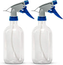 DecorRack 2 Plastic Spray Bottles 20oz Clear Empty Spray Bottle, Professional Sprayer with Adjustable Nozzle for Cleaning Solutions, Kitchen, Garden, Hair, Plants, Leak Proof Fine Mist Bottle (2 Pack) DecorRack