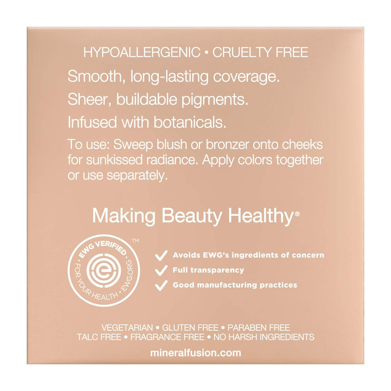 Mineral Fusion Blush or Bronzer Duo Blonzer, 0.29 Oz Mineral Fusion