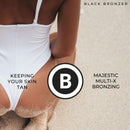 Onyx Black Caviar Dark Tanning Lotion - Black Bronzer & Tan Enhancer - Insanely Dark Tan Results - Tanning Bed Lotion for Men & Women - Tinted Moisturizer for Bronze Skin Onyx