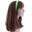 Bright Green 1 Inch Satin Hard Headband Motique Accessories