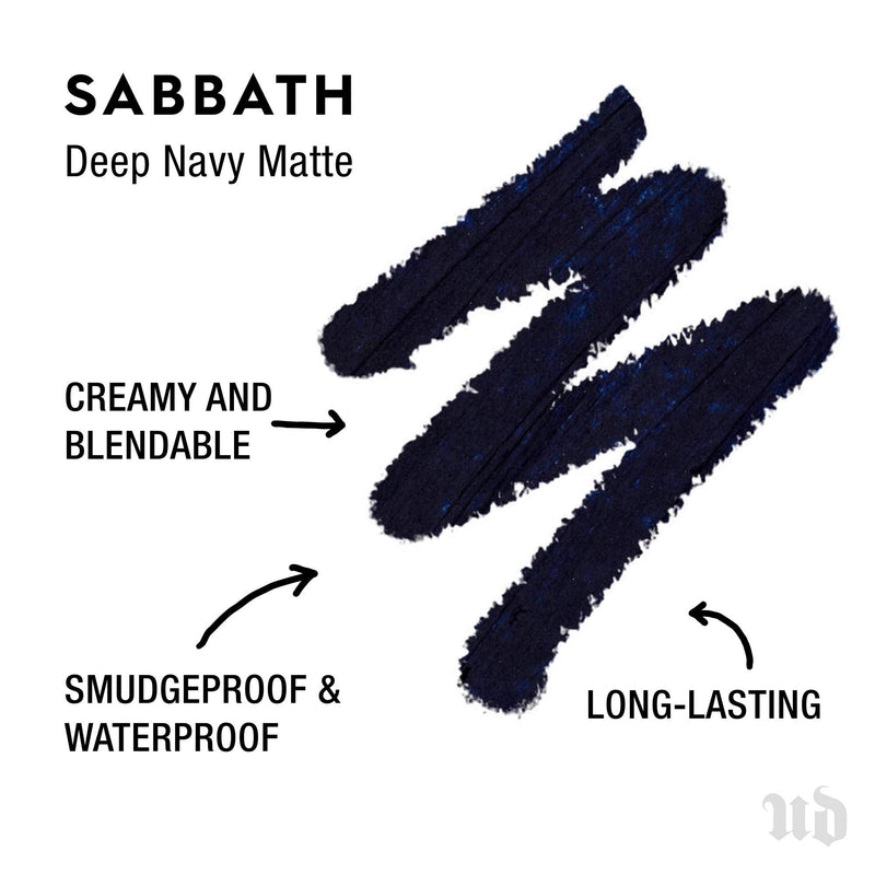 Urban Decay 24/7 Glide-On Waterproof Eyeliner Pencil - Long-Lasting - Sabbath, Deep Navy with Matte Finish URBAN DECAY