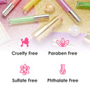 Winky Lux | Glimmer Balm | Color Changing Lipstick | pH Lip Balm | Tinted Lip Balm | Glitter Lipstick | With Vitamin E | 0.13 Oz, Rose Winky Lux