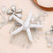 Yean Starfish Bride Wedding Hair Comb Sliver Crystal Beach Bridal Hair Piece Flower Hair Accessories for Women and Girls Yean
