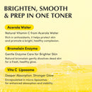 EQQUALBERRY Vitamin Illuminating Toner - Brightening Vitamin C & Niacinamide 3% | Gentle Daily Exfoliating | Skin-Prep Hydration for Glowy Skin(5.07 fl.oz / 150ml) Infinity Warehouse