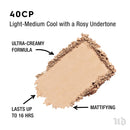 Urban Decay Stay Naked The Fix Powder Foundation, 40CP - Matte Finish Lasts Up To 16 Hours - Water & Sweat-Resistant - Comes with Charcoal-Infused Sponge URBAN DECAY Store