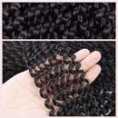 8 Packs Passion Twist Hair 18 Inch Passion Twist Crochet Hair For Black Women Water Wave Crochet Braiding Hair Extensions (1B) Angels Beauty