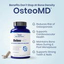 1MD Nutrition OsteoMD for Comprehensive Support - Supplement for Women and Men - Promote Density w/Vitamin D - Hydroxyapatite w/Vitamin D3 & K2-90 Capsules Infinity Warehouse