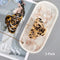 Shinowa Hair Clips, [2-Pack] Bohemian Tortoise Shell Hair Claw Clips Strong Hold Big Hair Jaw Clips for Thick Hair, Hair Accessories for Women Girls, Leopard Shinowa