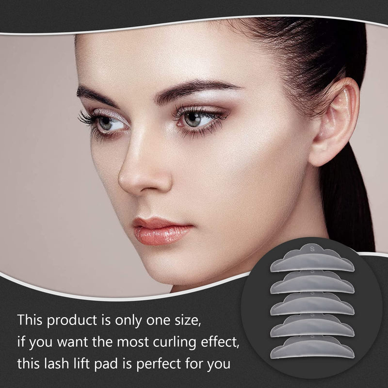 Libeauty Lash Lift Pads Rods 6 Pcs Eyelash Perm Lift Silicone Rods 1 Size S S S Reusable Eyelash Perming Curler Shield Pads with Premium PU Storage Case for Perfect Lash Lifting (WHITE) Libeauty