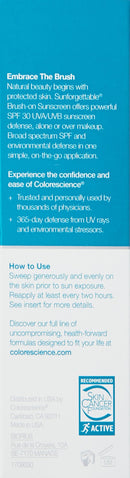 Colorescience Brush-On Sunscreen, Sunforgettable Mineral Powder Tan 0.21 Ounce Colorescience