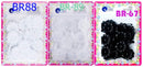 Tara Girls Self Hinge Plastic Bow Hair Barrettes Selection Pack Of 3 (COMBO17) Tara