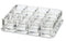 byAlegory (Set Of 3) Acrylic Lipstick Makeup Organizer Designed For Larger Base Lipsticks | 12 Space Beauty Storage Refillable Cosmetic Container - Clear BY ALEGORY