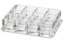 byAlegory (Set Of 3) Acrylic Lipstick Makeup Organizer Designed For Larger Base Lipsticks | 12 Space Beauty Storage Refillable Cosmetic Container - Clear BY ALEGORY