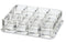 byAlegory (Set Of 3) Acrylic Lipstick Makeup Organizer Designed For Larger Base Lipsticks | 12 Space Beauty Storage Refillable Cosmetic Container - Clear BY ALEGORY