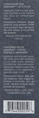Pevonia Lumafirm Eye Contour - Eye Wrinkle Care - Lift, Firm, Smooth & Brighten Tired Eyes - Repair & Tighten Delicate Skin Around the Eyes - Proactive De-Aging Premium Beauty Products - 0.5 Fl Oz Pevonia