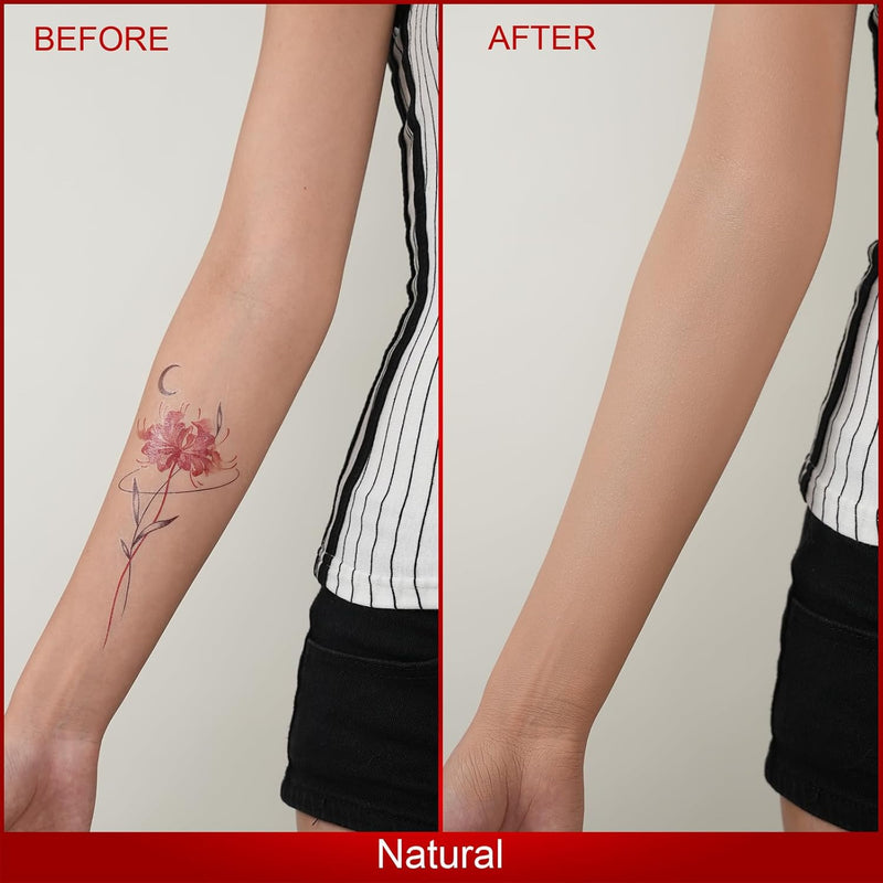 Body Coverage Perfector - Tattoo Cover Up Makeup,Body Foundation,Waterproof No Transfer Leg & Body Makeup (Natural) Infinity Warehouse
