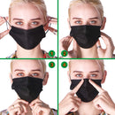 Black Disposable Face Masks, 100 Pack Black Face Masks 3 Ply Filter Protection ZTANPS