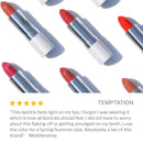 True + Luscious Super Moisture Lipstick - Vegan and Cruelty Free, Non Toxic Formula - 0.12oz, Shade: Temptation True + Luscious