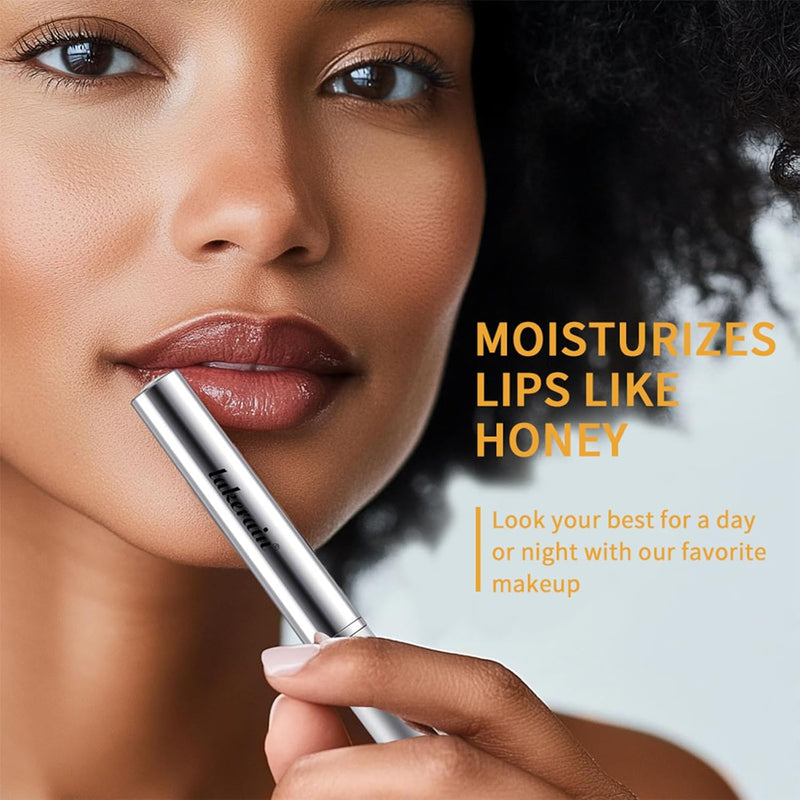 Honey Lipstick Tinted Lip Balm - Sheer Hydrating Lipstick for All Skin Tones - Moisturizing Lip Color, Nourishing Lip Balm with a Hint of Natural Black Cherry Tint Infinity Warehouse