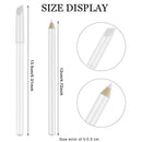 2 Pieces Nail Whitening Pencil 2-in-1 White Nail Pencil DIY Nail Art Manicure with Cuticle Pusher Maitys
