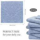 SUNLAND Microfiber Face Makeup Remover Cloth Reusable Facial Cleansing Towel Ultra Soft Face Washcloth 11inchx 11inch (6pack, blue) SUNLAND Store