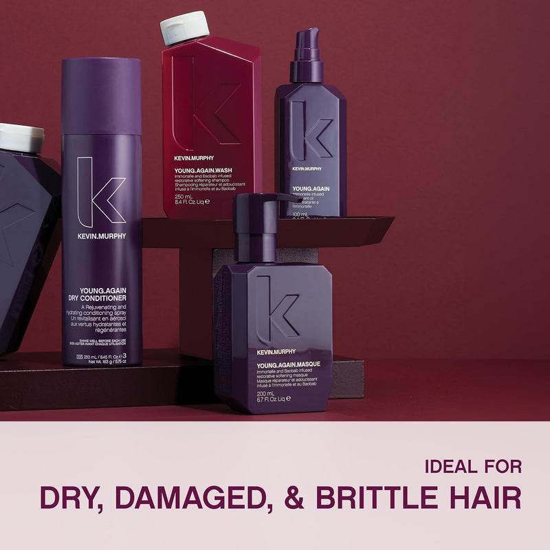 KEVIN.MURPHY YOUNG.AGAIN.WASH - Moisturising Shampoo - For Dry, Damaged & Brittle Hair - Hair Repair & Hydration - Amino Acids & Lotus Flower Extract - Sulphate & Paraben Free - 1 L / 33.8 fl oz Infinity Warehouse