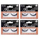 Ardell Whisper Soft, False Eye Lashes Flawless 805 Black (4 Pack) Ardell