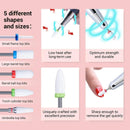 MELODYSUSIE Ceramic Nail Drill Bits Set, 3/32'' (2.35mm) Professional Acrylic Nail File Drill Bit for Manicure Pedicure Cuticle Gel Nail Polishing 5Pcs MelodySusie