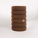 GIMME Bands Thick Fit Hair Ties | No Break Microfiber Thick Hair Elastics | A Firm Yet Gentle All Day Hold with No Snagging, Dents, or Breakage | Brown Chestnut GIMME