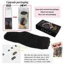 GOO GOO Hair Extensions Human Hair Extensions Natural Black 16 Inch 80g Hairpiece Remy Hair Extensions Natural Straight Wire Hair Extensions with Transparent Line Invisible GOO GOO