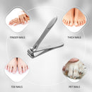 [Colossal Pedicure Rasp Foot File + Toenail Clipper] KN FLAX Premium Foot care Pedicure Surgical grade Stainless steel file with Thick Nails, Large Fingernail Toe Nail Clippers KN FLAX