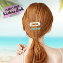 50 PCS Hair Clips for Silicone Resin Molds, LEOBRO 3 Patterns Gold Metal Hair Barrettes, for Making Acrylic Resin Hair Clips, DIY Hair Clips, Epoxy Resin Barrettes LEOBRO