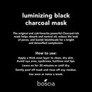 boscia Luminizing Charcoal Mask - Vegan Peel off Face Mask, Cruelty-Free Skincare. Activated Charcoal Blackhead Remover, Vitamin C Pore Cleaner, 80g BOSCIA