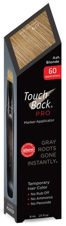 TouchBack PRO Gray Root Touch Up Marker Applicator - Real Hair Color Ash Blonde TouchBack