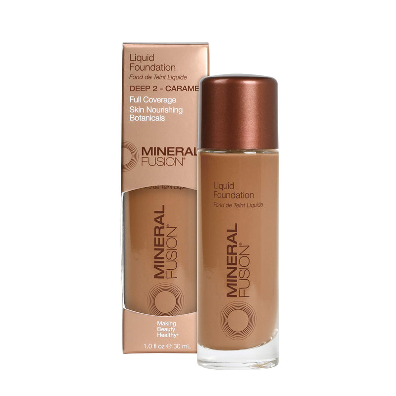 Mineral Fusion Liquid Foundation, Deep 2, 1 Fl Ounce Mineral Fusion