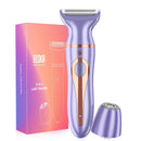 2-in-1 Electric Razor for Women, EESKA Electric Shaver for Women Cordless for Women Face, Legs and Underarm, Portable Bikini Trimmer IPX7 Waterproof Wet and Dry Hair Removal, Type-C USB Recharge… EESKA
