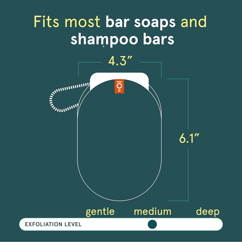 Cleanlogic Men Exfoliating Soap Saver, Sport Exfoliator Scrubber Pouch, Ideal for Post-Workout Cleanse, Daily Skincare Tool for Smooth Clean Skin, 3 Count Value Pack Infinity Warehouse