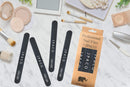 Nail Files 100 180 Grit for Gel Acrylic Poly Extension Nails Double Sided Coarse Black Washable Professional Set Manicure Tools (12 PACK) by JPACO JPACO