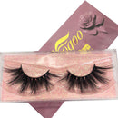 GOO GOO 3D Mink Eyelashes Fake Eyelashes, 25mm Dramatic Long Siberian Mink Eyelashes Natural Layered Effect Hand Made Strips Eyelashes Reusable Make Up Real False Eyelashes 1 Pair GOO GOO