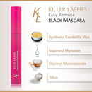 KL Killer Lashes Easy Remove Smudge Free Mascara Black for Fuller and Longer Lashes KL KILLER LASHES