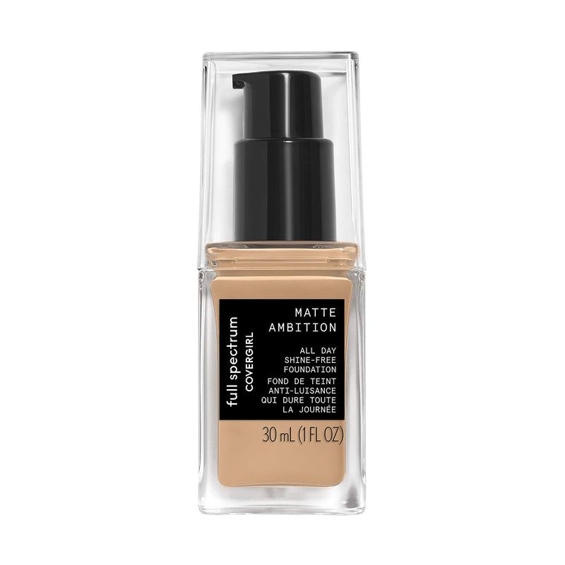 COVERGIRL Matte Ambition, All Day Foundation, Medium Cool 1, 1.01 Ounce COVERGIRL